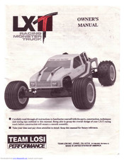Team Losi LX-T Owner's Manual