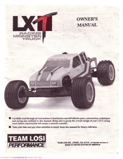 Team Losi LX-T Owner's Manual