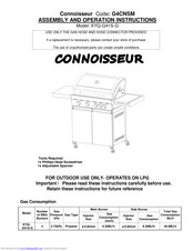 Barbeques Galore G4CNSM Assembly And Operation Instructions Manual