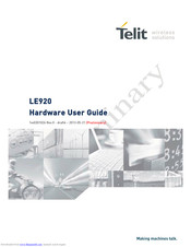 Telit Wireless Solutions LE920-EU Hardware User's Manual