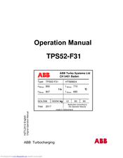 Abb TPS52-F31 Operation Manual