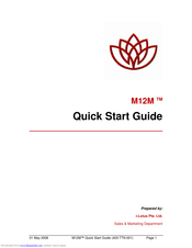i-Lotus M12M Quick Start Manual