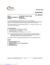 Infineon Technologies XC164CS-8F20F Manual