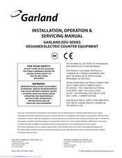 Garland EDU-15SF Installation And Operation Manual
