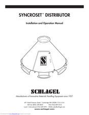 Schlagel SYNCROSET Installation And Operation Manual