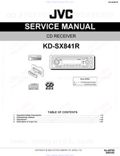 JVC KD-SX841R Service Manual
