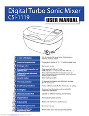 Culinary Sonic Instruments CSI-1119 User Manual