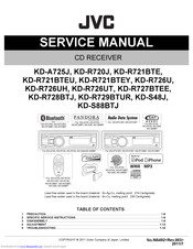 JVC KD-R729BTUR Service Manual