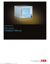 ABB 630 series Installation Manual