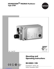 Samson foundation 3787 Mounting And Operating Instructions