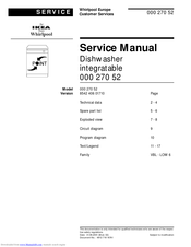 Whirlpool 000 270 52 Service Manual