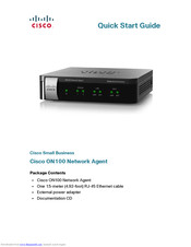 Cisco ON100 Network Agent Quick Start Manual