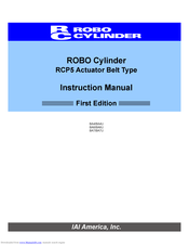 ROBO Cylinder RCP5-BA4 Instruction Manual