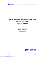 Plessey MDR2400-SR User Manual
