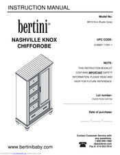 Bertini BR1519-4 Instruction Manual