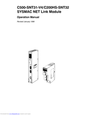 Omron C500-SNT31-V4 Operation Manual