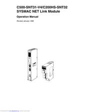 Omron C500-SNT31-V4 Operation Manual