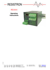 Resistron RES-5010 Operating Instructions Manual