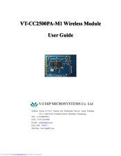 V-Chip Microsystems VT-CC2500PA-M1 User Manual