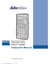 Datavideo MCU-100P Instruction Manual