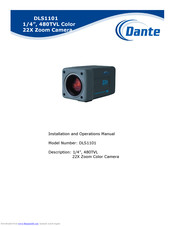 Dante DLS1101 Installation And Operation Manual