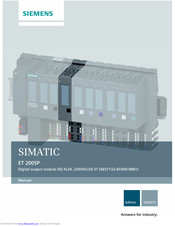 Siemens SIMATIC ET 200SP Manual