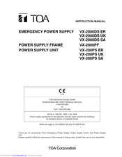 Toa Vx 00ds Uk Manuals Manualslib