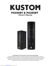 Kustom PA2X6BT Owner's Manual