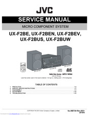 JVC CA-UXF2B Service Manual