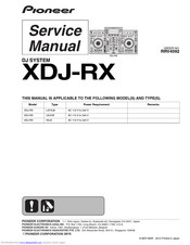 Pioneer XDJ-RX Service Manual