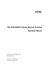 H3C S3610-28F Operation Manual