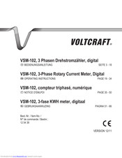 VOLTCRAFT VSM-102 Operating Instructions Manual