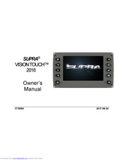 Supra VISION Touch 2018 Owner's Manual