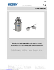 500A-ATF-K Excellent Series, Food waste disposer