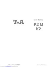 T+A K2 M Manual