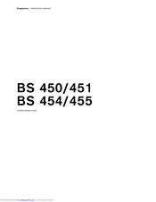 Gaggenau BS 451 Instruction Manual
