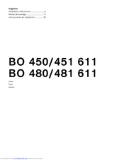 Gaggenau BO 480 611 Installation Instructions Manual