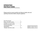Vinobox 12 GC Operating Instructions Manual