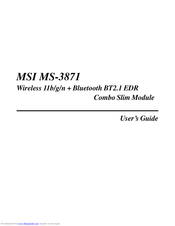 MSI MS-3871 User Manual