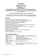 Technaxx Fittypet TX-46 User Manual