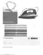 Bosch DA50 SensorSecure Operating Instructions Manual