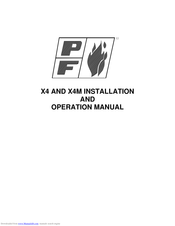 PF X4M-400 Installation And Operation Manual