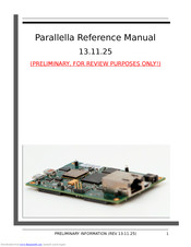 Parallella Parallella Reference Manual