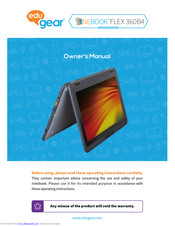 EDUGEAR ONEBOOK FLEX 360B2 Owner's Manual