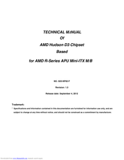 AMD Hudson D3 Chipset Technical Manual