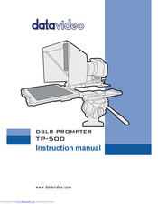 Datavideo TP-500-B Instruction Manual