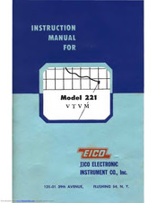 Eico 221 Instruction Manual