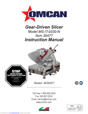 Omcan 39477 Instruction Manual