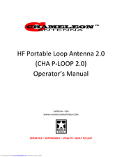 Chameleon Antenna CHA P-LOOP 2.0 Operator's Manual