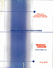 Eico HF 52 Manual Of Instructions